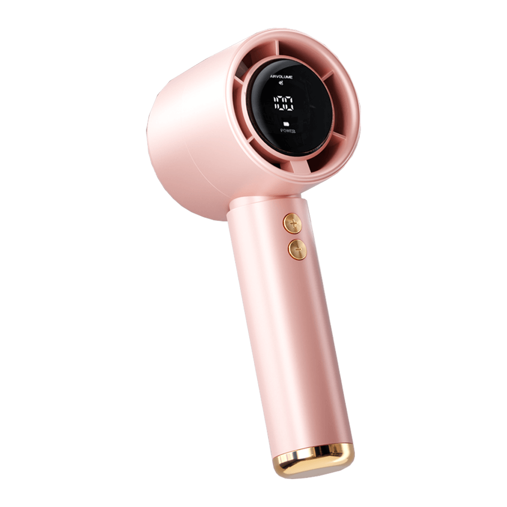 พัดลมพกพา Sonar FLYBIRD 3in1 รุ่น N68 แบตเตอรี่ 5000mAh ชาร์จไฟได้ จอแสดงผล LED สีชมพู